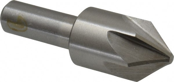 Interstate - 7/8" Head Diam, 1/2" Shank Diam, 6 Flute 82° Cobalt Countersink - Makers Industrial Supply