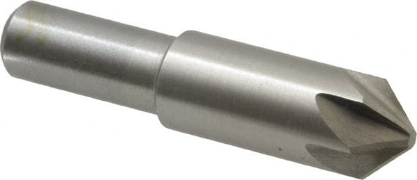 Interstate - 5/8" Head Diam, 1/2" Shank Diam, 6 Flute 90° Cobalt Countersink - Makers Industrial Supply