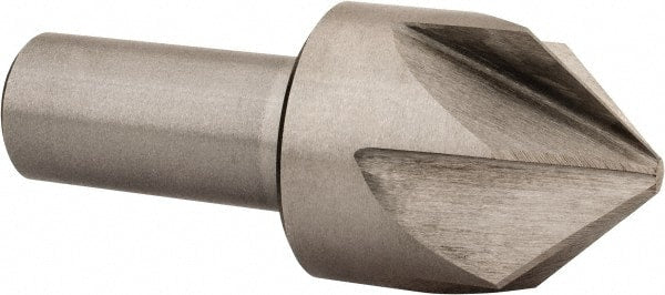 Interstate - 1-3/4" Head Diam, 1" Shank Diam, 6 Flute 90° Cobalt Countersink - Makers Industrial Supply