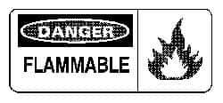 NMC - Danger - Flammable, Plastic Fire Sign - 17" Wide x 7" High - Makers Industrial Supply