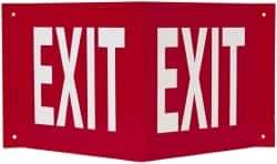 NMC - Exit, Acrylic Exit Sign - 14-1/2" Wide x 8" High - Makers Industrial Supply