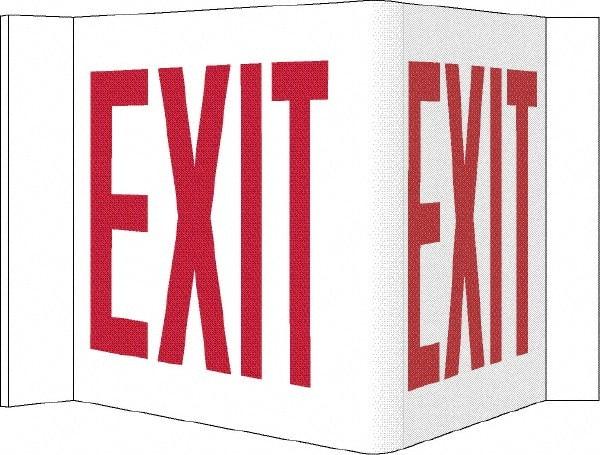 NMC - Exit, Acrylic Exit Sign - 14-1/2" Wide x 8" High - Makers Industrial Supply