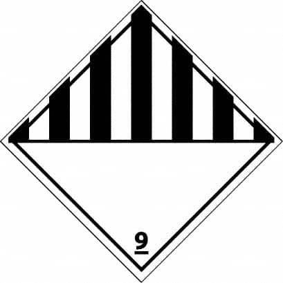 NMC - 9 DOT Shipping Label - 4" High x 4" Wide - Makers Industrial Supply