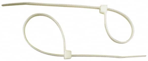 NMC - 8 Inch Long, Nylon Cable Tie - Compatible with Lockout Tag - Makers Industrial Supply