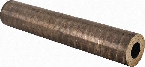 Made in USA - 2-1/4 Inch Outside Diameter x 13 Inch Long, Aluminum Bronze Round Tube - 1-1/4 Inch Inside Diameter, Alloy Aluminum Bronze (CDA 954), 11 Lb. Shipping Weight - Makers Industrial Supply