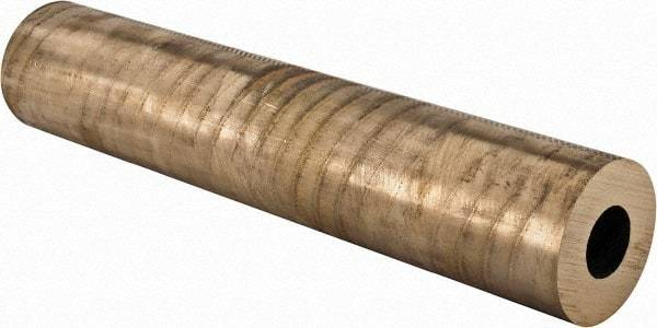 Made in USA - 2-1/2 Inch Outside Diameter x 13 Inch Long, Aluminum Bronze Round Tube - 1-1/4 Inch Inside Diameter, Alloy Aluminum Bronze (CDA 954), 14 Lb. Shipping Weight - Makers Industrial Supply