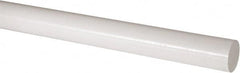 Made in USA - 4' Long, 2" Diam, Acetal Plastic Rod - Natural (Color) - Makers Industrial Supply