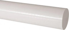 Made in USA - 2' Long, 3" Diam, Acetal Plastic Rod - Natural (Color) - Makers Industrial Supply