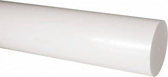 Made in USA - 1' Long, 4" Diam, Acetal Plastic Rod - Natural (Color) - Makers Industrial Supply