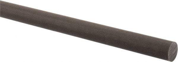 Made in USA - 4' Long, 3/4" Diam, Acetal (PTFE-Filled) Plastic Rod - Brown - Makers Industrial Supply