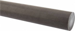 Made in USA - 1' Long, 1-3/4" Diam, Acetal (PTFE-Filled) Plastic Rod - Brown - Makers Industrial Supply