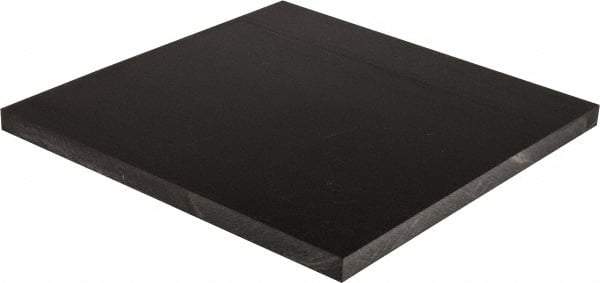 Made in USA - 5/8" Thick x 12" Wide x 1' Long, Acetal Sheet - Black - Makers Industrial Supply