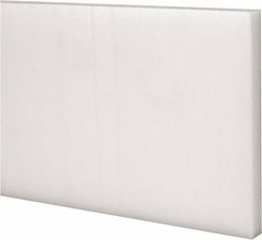 Made in USA - 4 Ft. Long x 4 Inch Wide x 3/8 Inch High, Acetal, Rectangular Plastic Bar - Natural - Makers Industrial Supply