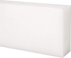 Made in USA - 1 Ft. Long x 3 Inch Wide x 1-1/4 Inch High, Acetal, Rectangular Plastic Bar - Natural - Makers Industrial Supply