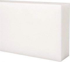 Made in USA - 1 Ft. Long x 4 Inch Wide x 1-1/2 Inch High, Acetal, Rectangular Plastic Bar - Natural - Makers Industrial Supply