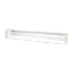 Made in USA - 4' Long, 2" Diam, Acrylic Plastic Rod - Clear - Makers Industrial Supply