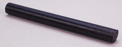 Made in USA - 1' Long, 3" Diam, Nylon 6/6 Plastic Rod - Black - Makers Industrial Supply