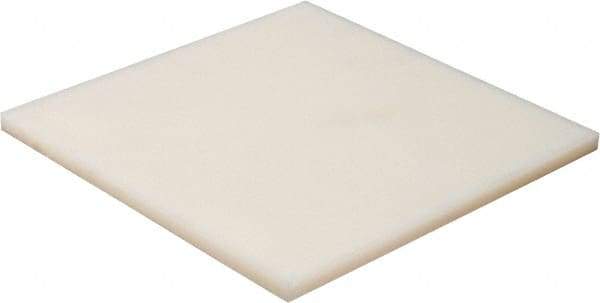 Made in USA - 3/4" Thick x 12" Wide x 1' Long, Nylon 6/6 Sheet - Natural - Makers Industrial Supply