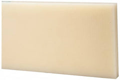 Made in USA - 2' x 6" x 5/8" Natural (Color) Nylon 6/6 Rectangular Bar - Makers Industrial Supply