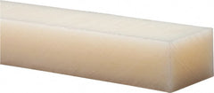 Made in USA - 1' x 3" x 1-1/2" Natural (Color) Nylon 6/6 Rectangular Bar - Makers Industrial Supply