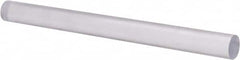 Made in USA - 4' Long, 1-3/8" Diam, Polycarbonate Plastic Rod - Clear - Makers Industrial Supply