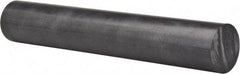 Made in USA - 1' Long, 3" Diam, Polycarbonate Plastic Rod - Black - Makers Industrial Supply