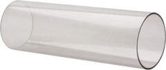 Made in USA - 4 Inch Outside Diameter x 8 Ft. Long, Plastic Round Tube - Polycarbonate - Makers Industrial Supply