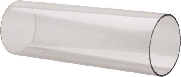 Made in USA - 3 Inch Outside Diameter x 8 Ft. Long, Plastic Round Tube - Polycarbonate - Makers Industrial Supply