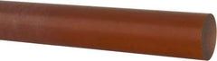 Made in USA - 1' Long, 1-1/4" Diam, Polyetherimide (PEI) Plastic Rod - Natural (Color) - Makers Industrial Supply