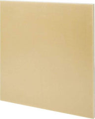 Made in USA - 3/8" Thick x 12" Wide x 2' Long, Epoxyglass Laminate (G10/F4) Sheet - Mustard Yellow, ±0.030 Tolerance - Makers Industrial Supply