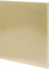 Made in USA - 1/2" Thick x 12" Wide x 2' Long, Epoxyglass Laminate (G10/F4) Sheet - Mustard Yellow, ±0.036 Tolerance - Makers Industrial Supply