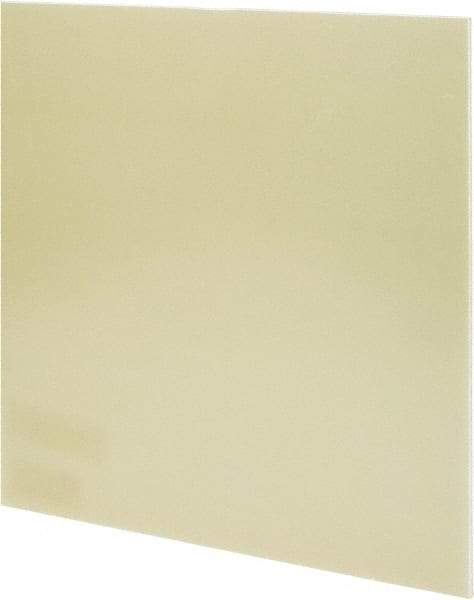 Made in USA - 1/8" Thick x 24" Wide x 3' Long, Epoxyglass Laminate (G10/F4) Sheet - Mustard Yellow, ±0.012 Tolerance - Makers Industrial Supply