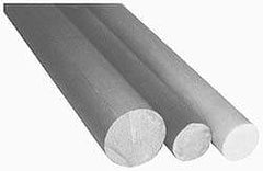 Made in USA - 4' Long, 1/4" Diam, Glass-Cloth Silicone Laminate (G7) Plastic Rod - Cream-White - Makers Industrial Supply