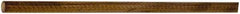 Made in USA - 4' Long, 1" Diam, Canvas Phenolic Laminate (C/CE) Plastic Rod - Tan-Brown - Makers Industrial Supply