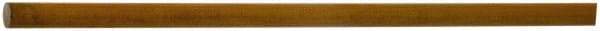 Made in USA - 4' Long, 1" Diam, Polyurethane Plastic Rod - 30A Hardness, Black - Makers Industrial Supply