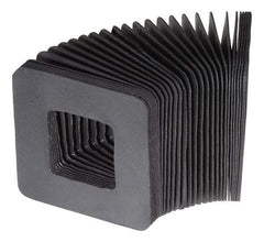 Made in USA - 0.02 Inch Thick, Polyester Square Flexible Bellows - 6 x 6 Inch Inside Square - Makers Industrial Supply