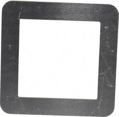 Made in USA - Aluminum Bellows Mounting Flange - 2 x 2 Inch Inside Square - Makers Industrial Supply