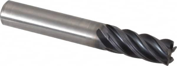 Kennametal - 12mm, 5 Flute, Solid Carbide, 0.75mm Corner Radius End Mill - 83mm OAL, 26mm LOC - Makers Industrial Supply