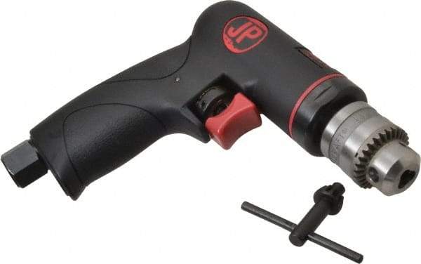 PRO-SOURCE - 1/4" Reversible Keyed Chuck - Pistol Grip Handle, 2,600 RPM, 4 CFM, 0.3 hp, 90 psi - Makers Industrial Supply