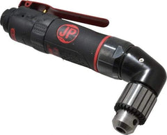 PRO-SOURCE - 3/8" Reversible Keyed Chuck - Right Angle Handle, 1,400 RPM, 4 CFM, 0.35 hp, 90 psi - Makers Industrial Supply