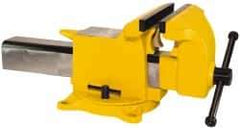 Gibraltar - 6" Jaw Width x 6" Jaw Opening Capacity, 3" Throat Depth, Bench & Pipe Combination Vise - 1/2 to 2" Pipe Capacity, Swivel Base, Bolt Down Attachment, Steel - Makers Industrial Supply