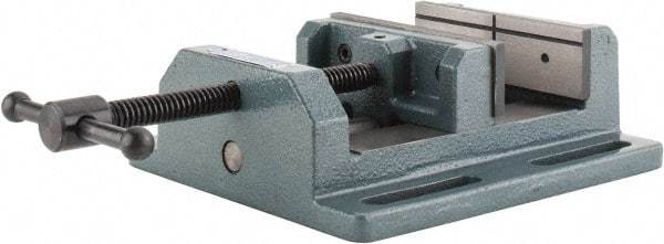 Wilton - 6" Jaw Opening Capacity x 2" Throat Depth, Horizontal Drill Press Vise - 6" Wide x 2" High Jaw, Stationary Base, Standard Speed, 8-1/2" OAL x 3.56" Overall Height, Cast Iron - Makers Industrial Supply