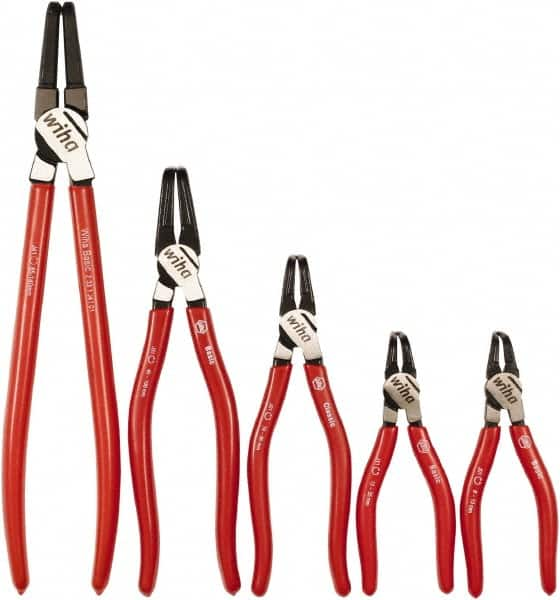 Wiha - 5 Piece Retaining Ring Plier Set - Comes in Box - Makers Industrial Supply