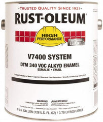 Rust-Oleum - 1 Gal Clear Gloss Finish Alkyd Enamel Paint - 230 to 425 Sq Ft per Gal, Interior/Exterior, Direct to Metal, <340 gL VOC Compliance - Makers Industrial Supply