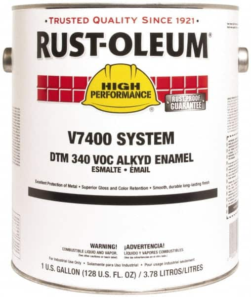 Rust-Oleum - 1 Gal National Blue Gloss Finish Alkyd Enamel Paint - 230 to 425 Sq Ft per Gal, Interior/Exterior, Direct to Metal, <340 gL VOC Compliance - Makers Industrial Supply