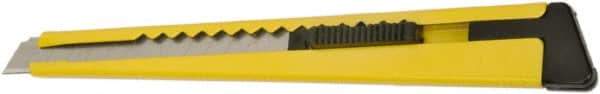 Ability One - Snap Utility Knife - 4-5/8" Steel Blade, Yellow Plastic Handle - Makers Industrial Supply