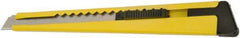 Ability One - Snap Utility Knife - 4-5/8" Steel Blade, Yellow Plastic Handle - Makers Industrial Supply