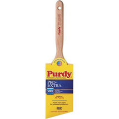 Purdy - 3" Angled Nylon/Polyester General Purpose Paint Brush - 3-7/16" Bristle Length, 7-1/4" Wood Fluted Handle - Makers Industrial Supply