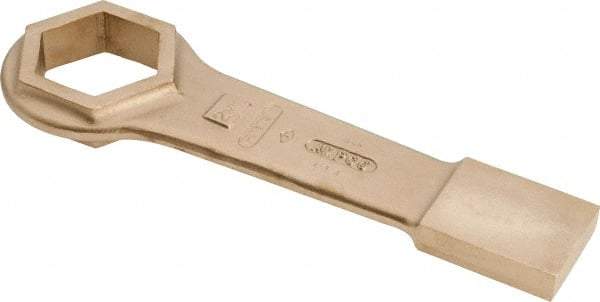 Ampco - 2-9/16" 6 Point Striking Box Wrench - Single End, 13-1/2" OAL, Aluminum Bronze - Makers Industrial Supply