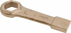 Ampco - 1-7/8" 6 Point Striking Box Wrench - Single End, 10-5/8" OAL, Aluminum Bronze - Makers Industrial Supply